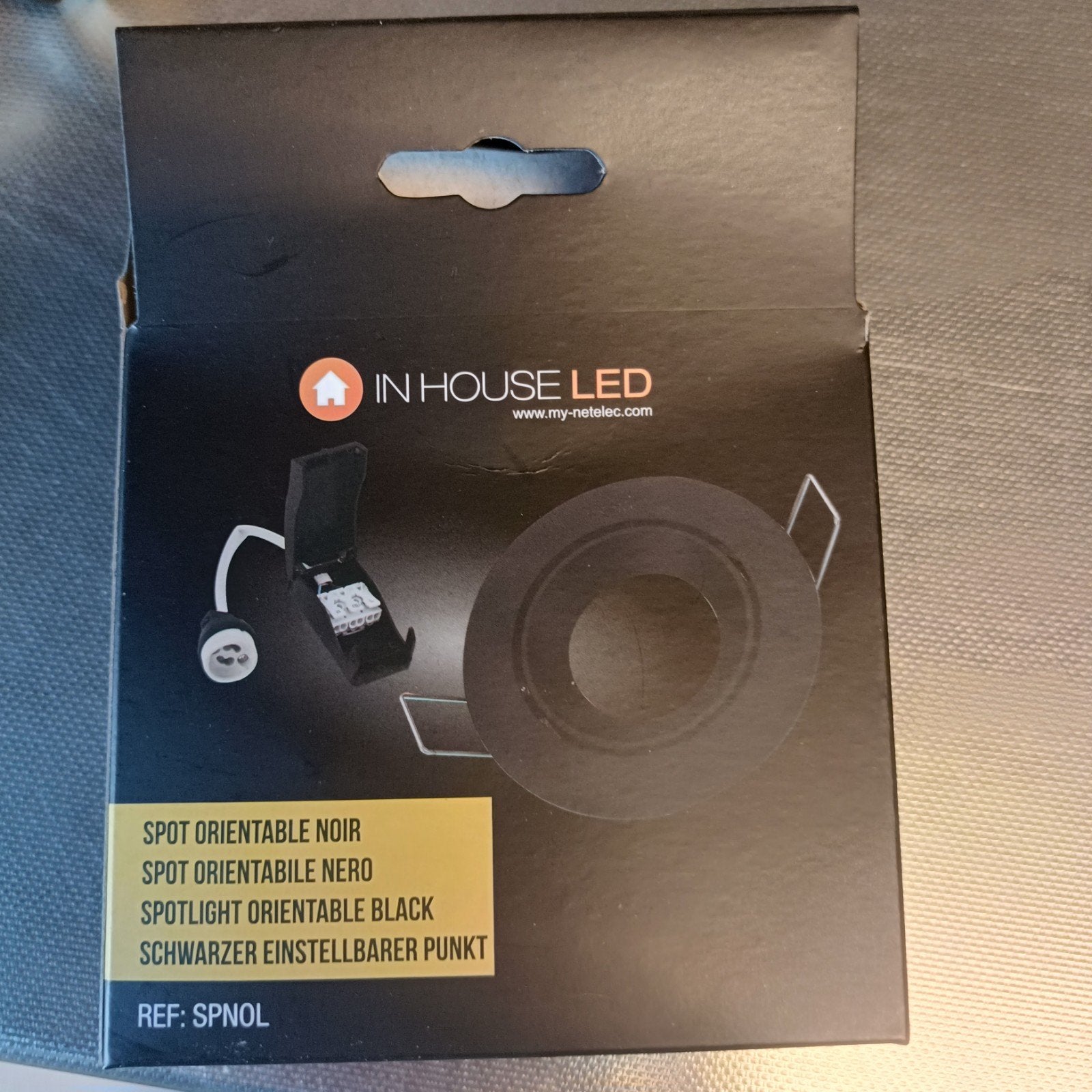 IN HOUSE LED Inbouwspot Zwart - Verstelbaar, Ophalen of Verzenden, Nieuw