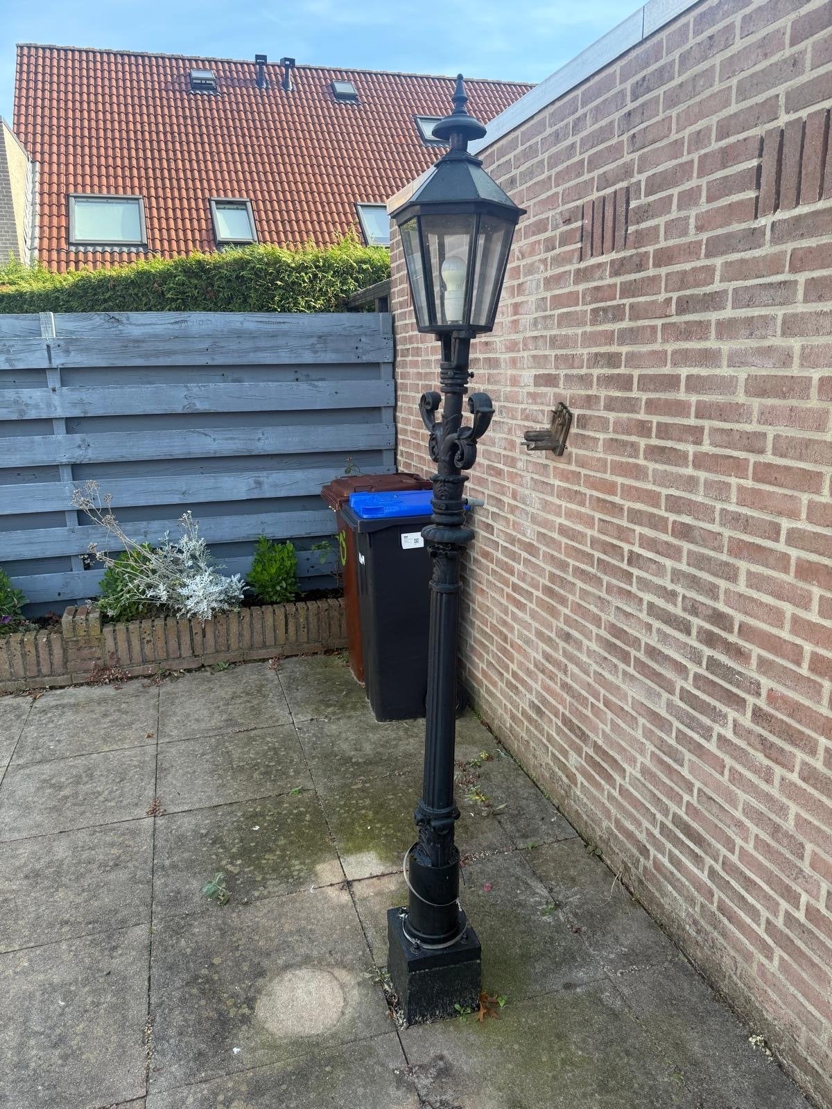 Klassieke lantaarnpaal - 2.20m hoog, Tuin en Terras, Ophalen, Gebruikt