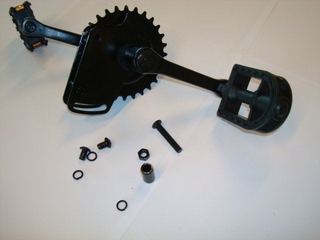 Rally skelter- Trapas met crank set 110 + pedalen, Ophalen of Verzenden, Nieuw, Berg
