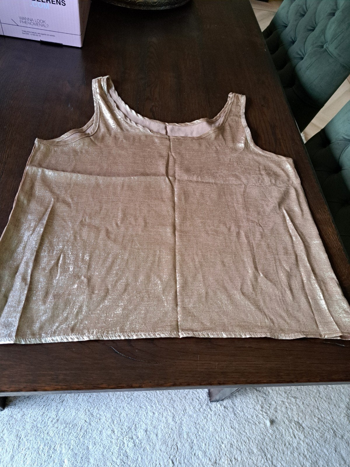 DAMES T SHIRT MAAT XL KLEUR GOUD NIEUW, Kleding | Dames, Overige kleuren, Maat 46/48 (XL) of groter, Nieuw, Ophalen of Verzenden