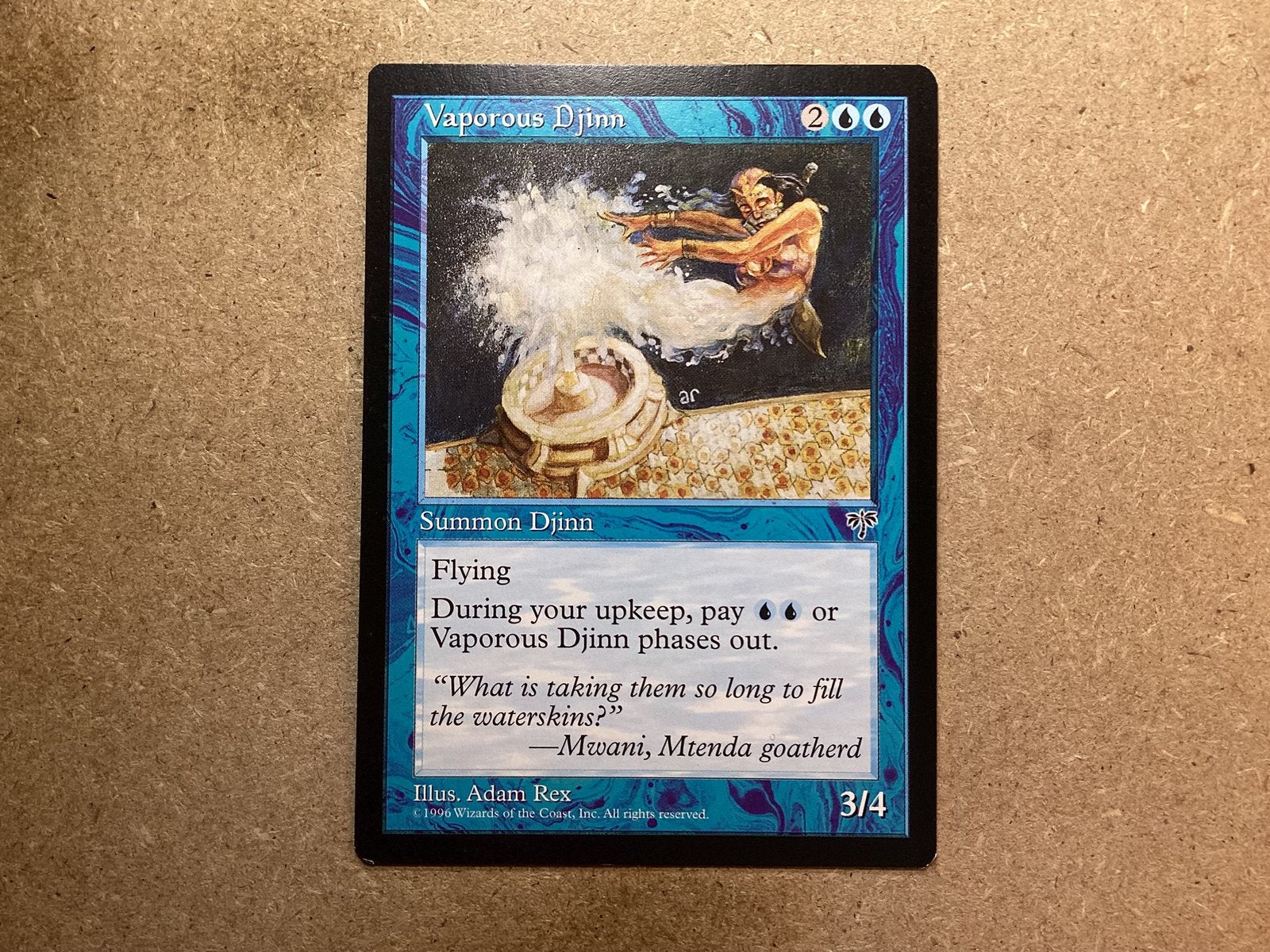 1x Vaporous Djinn (Excellent), Ophalen of Verzenden, Zo goed als nieuw, Losse kaart