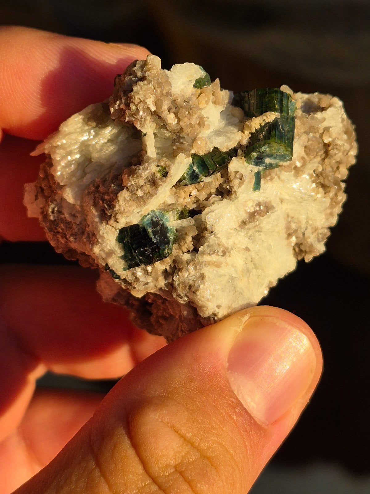 blauwe groene toermalijn, Ophalen of Verzenden