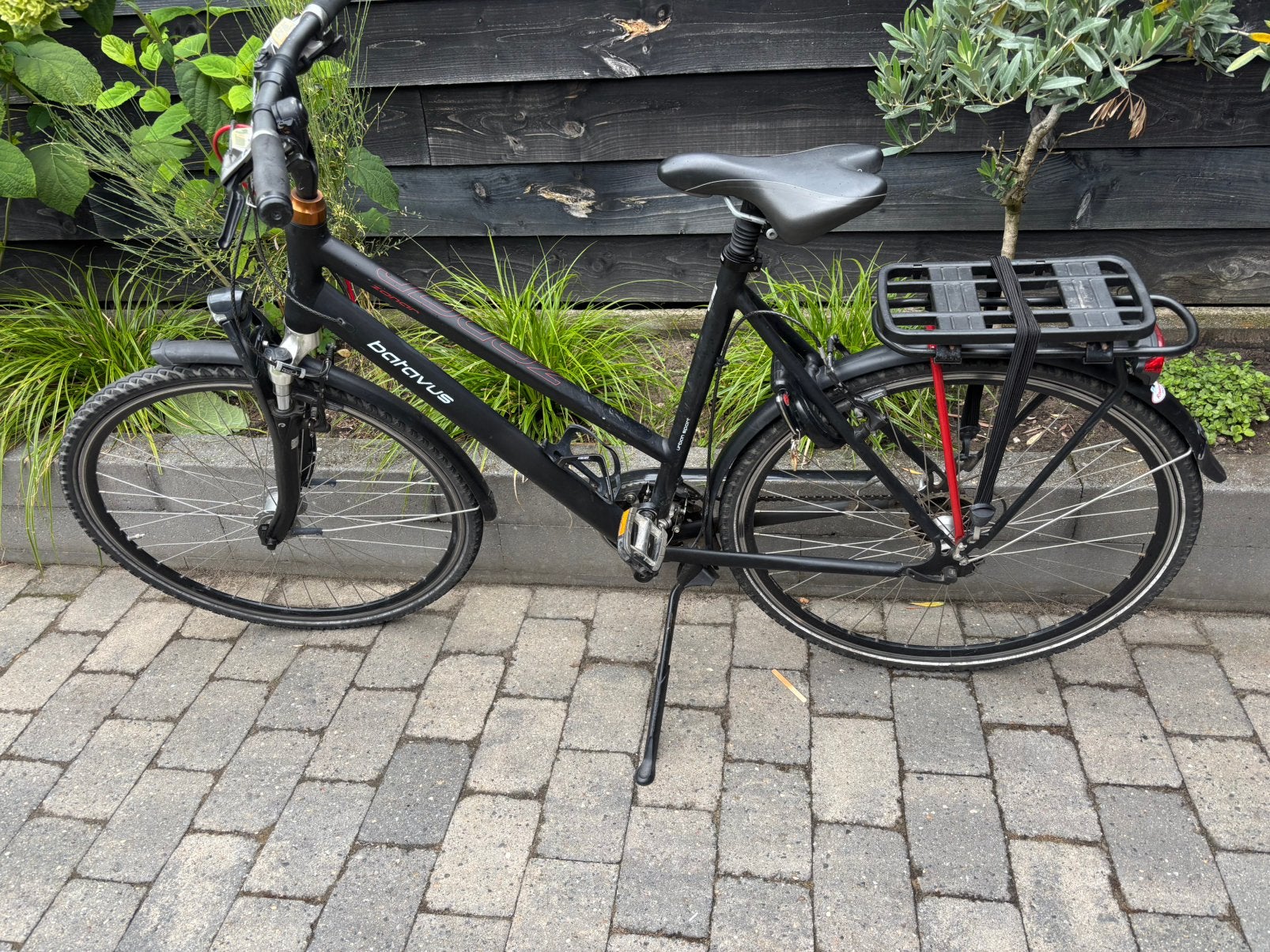 Batavus Zonar Sport Damesfiets - Zwart, Ophalen, 28 inch, Velgrem, Batavus