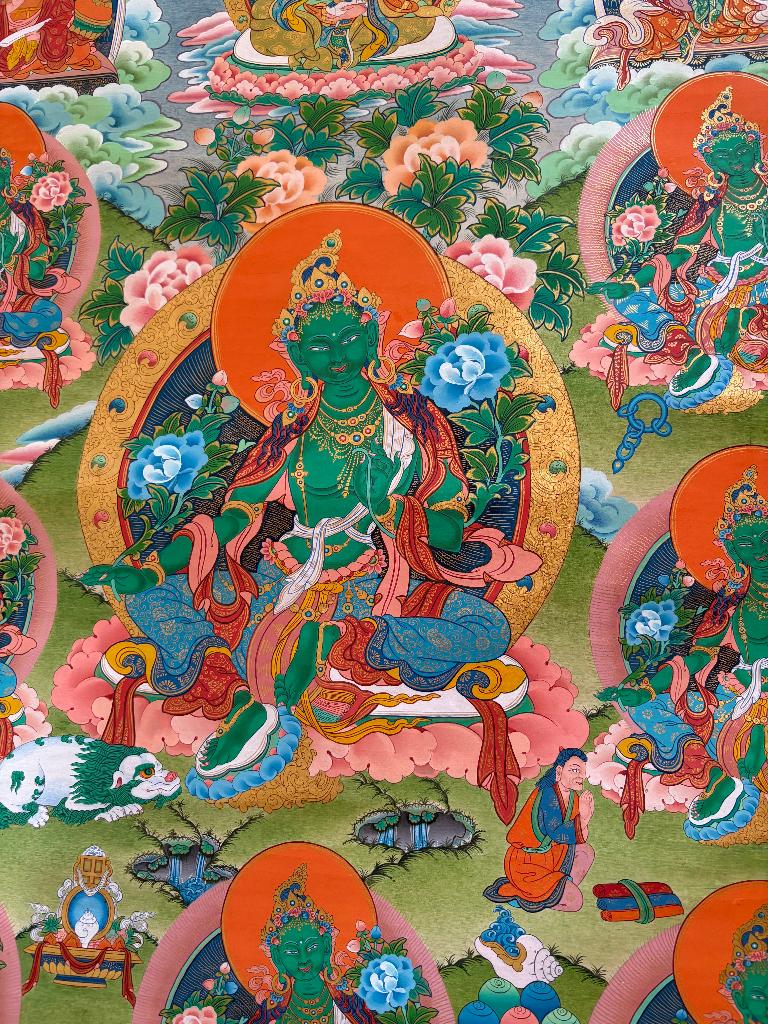 Thangka - Tibetaanse boeddhistische schildering, Ophalen