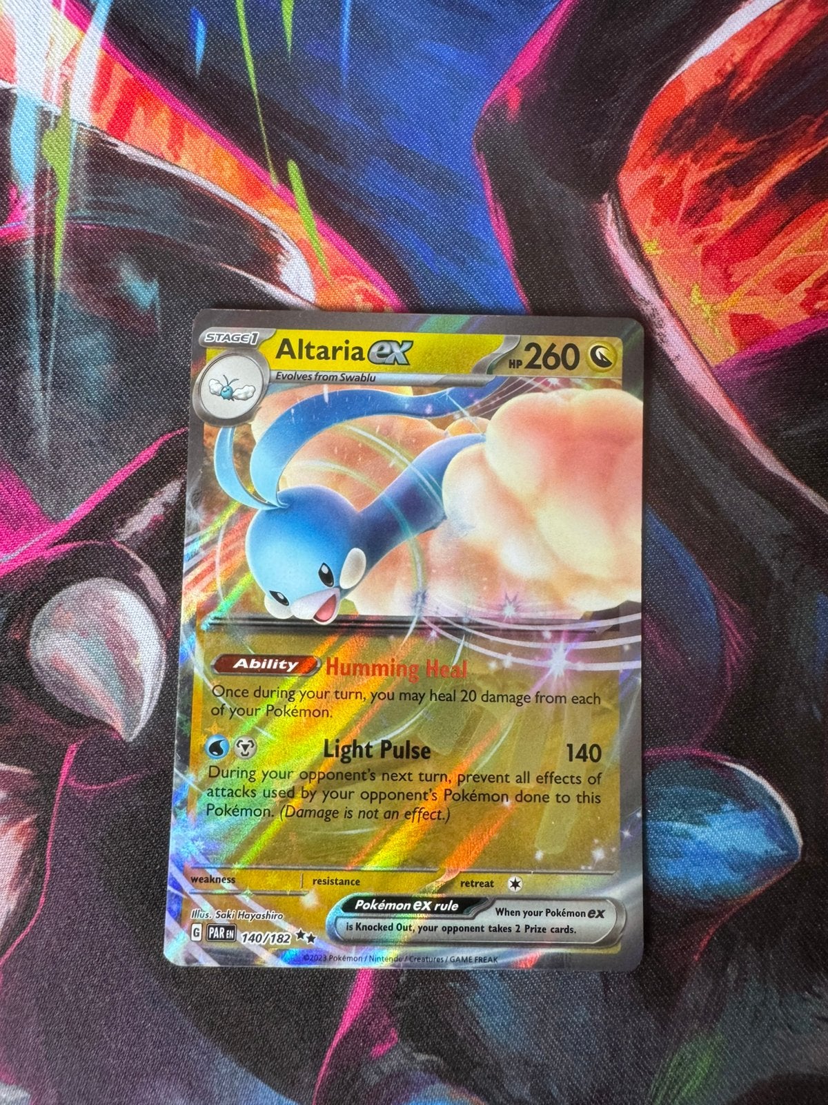 Pokémon kaarten Altaria EX #140, Ophalen of Verzenden, Zo goed als nieuw, Losse kaart