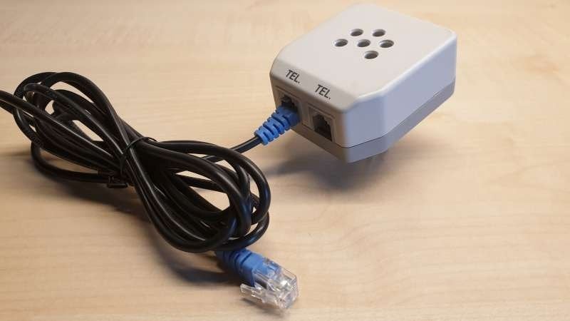 5-polige telefoon, DSL stekker, 2x RJ11 plug ADSL, SL, tele, Ophalen, Modem