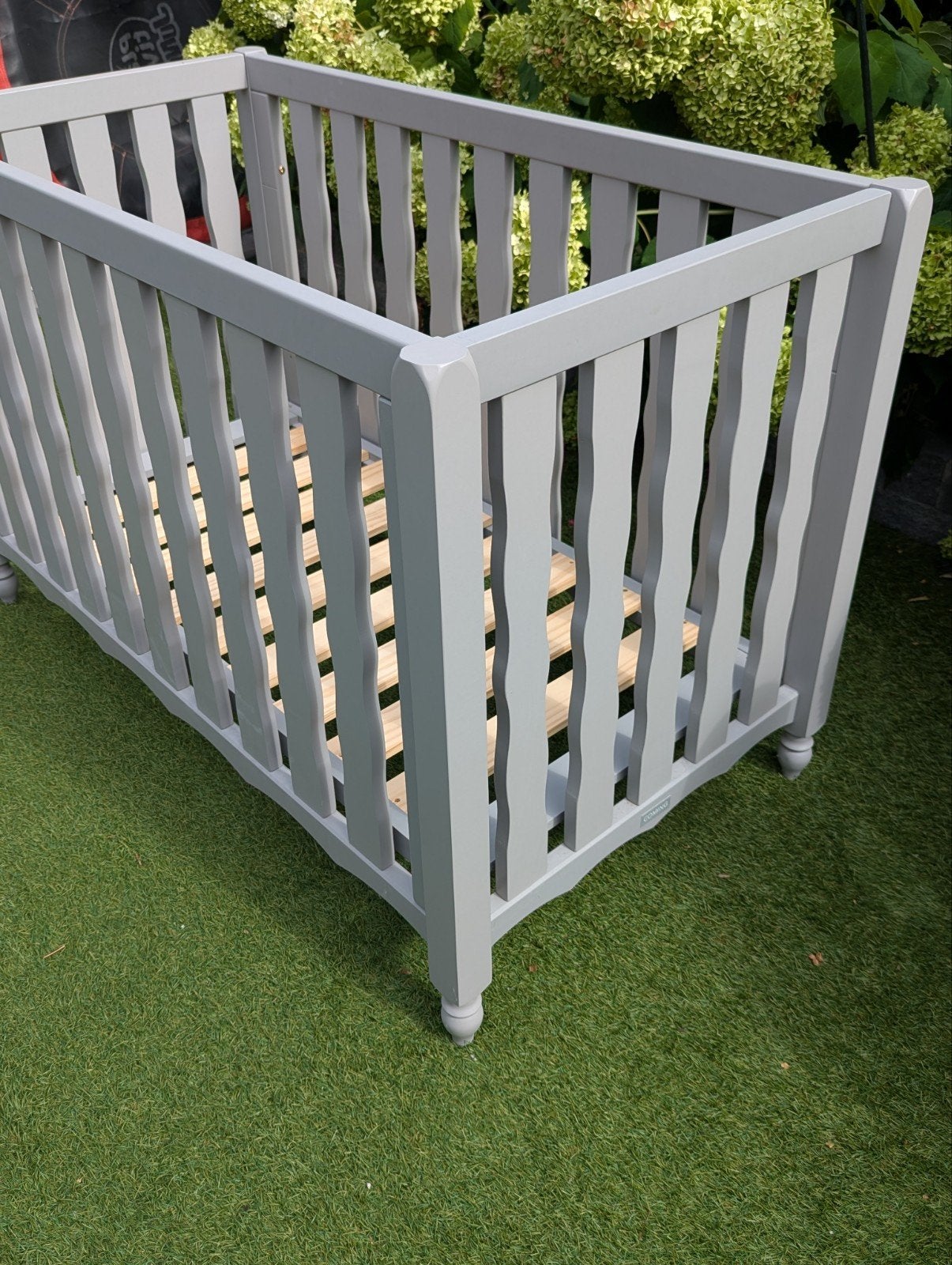 Coming Kids babybed, landelijk, grijs, zgan, koopje!, Ophalen, Zo goed als nieuw