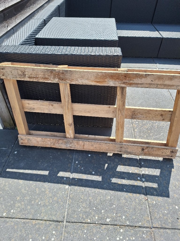 houten pallet, Doe-het-zelf en Verbouw, Hout en Planken, Ophalen, 50 mm of meer, Pallet, Minder dan 200 cm