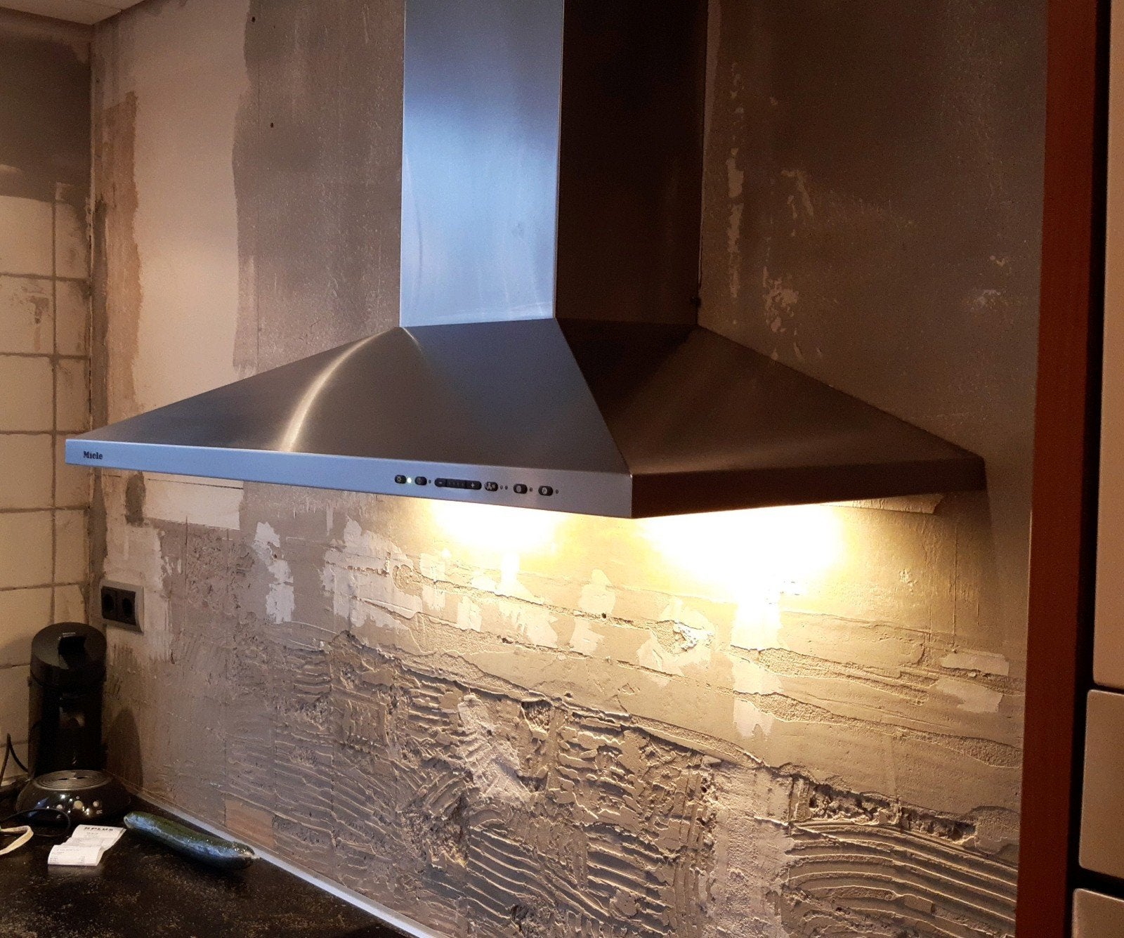 Miele schouwkap, afzuigkap 90cm, Ophalen, Gebruikt, 50 tot 100 cm, Minder dan 100 cm