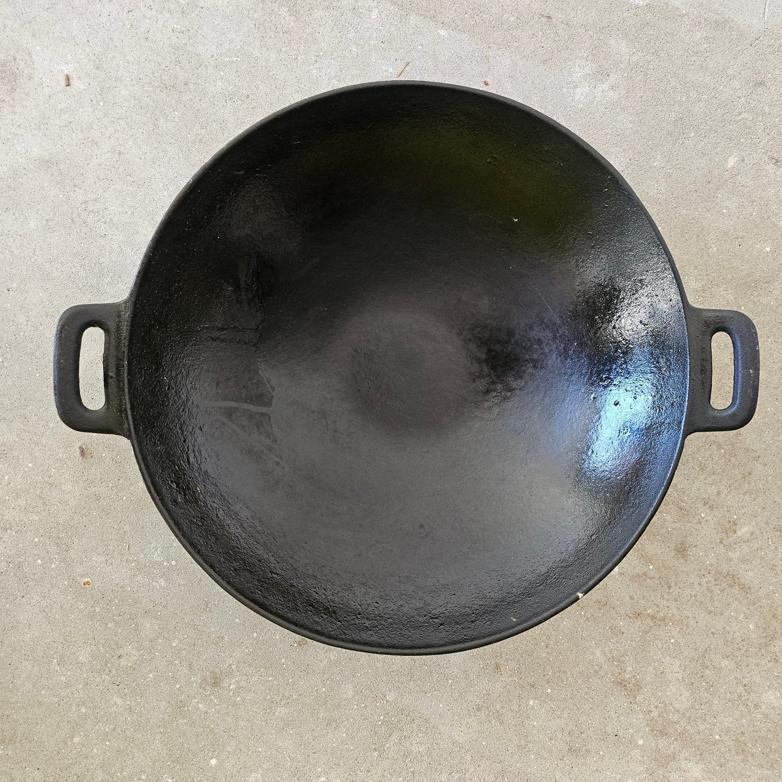 Gietijzeren wokpan., Huis en Inrichting, Keuken | Potten en Pannen, Ophalen of Verzenden, Gietijzer, Wok