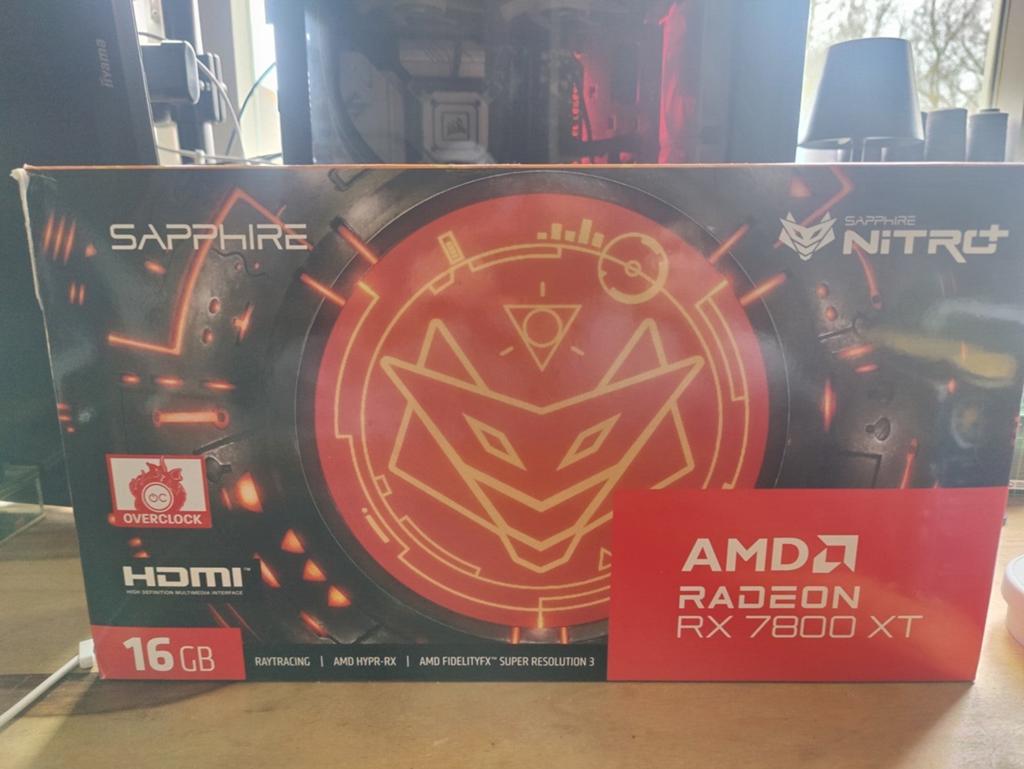 Radeon Sapphire RX7800 oc+16gb, Computers en Software, Videokaarten, AMD, GDDR6, PCI-Express 4, Ophalen of Verzenden