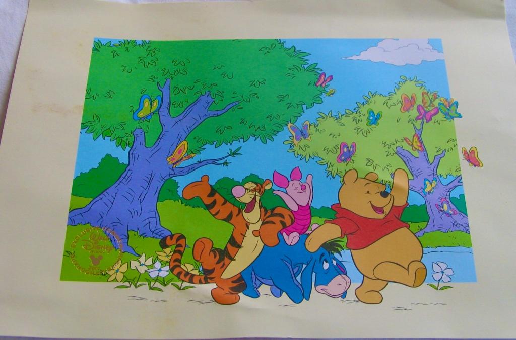 Poster Winnie de Poeh, Ophalen of Verzenden, Winnie de Poeh of vrienden, Zo goed als nieuw, Plaatje of Poster