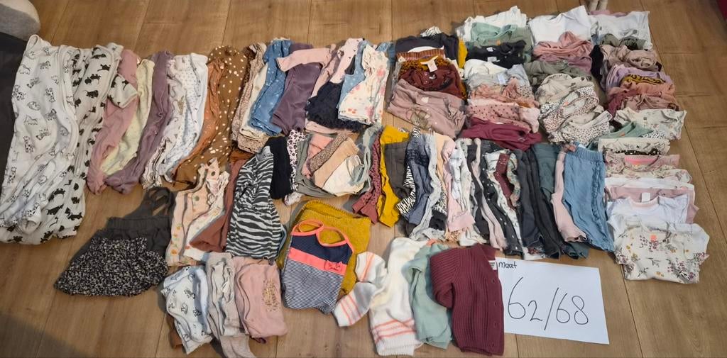 Groot kledingpakket voor meisjes - maat 62/68, Kinderen en Baby's, Babykleding | Maat 62, Ophalen, Gebruikt, Meisje, Diverse merken