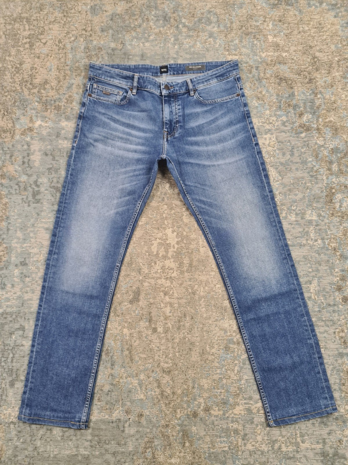 Hugo Boss DELAWARE W34 L32 Slim STRETCH Bronno3432 Blauw, HUGO BOSS Benelux B.V., Blauw, Danzigerkade 9, 1013 AP Amsterdam, https://group.hugoboss.com/en/company/contact