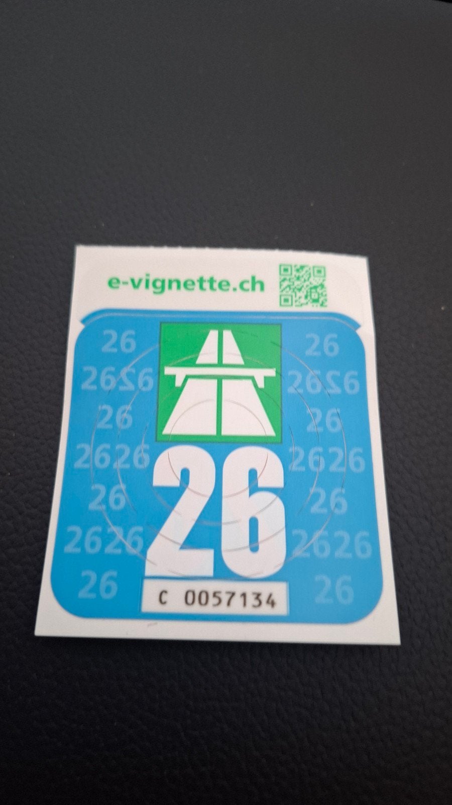 Vignet Zwitserse snelweg, Tickets en Kaartjes, Autovignetten, Eén persoon