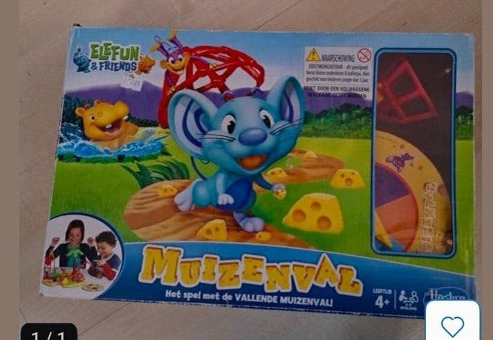 Elefun & Friends Muizenval Spel van Hasbro, Drie of vier spelers, Ophalen of Verzenden, Zo goed als nieuw