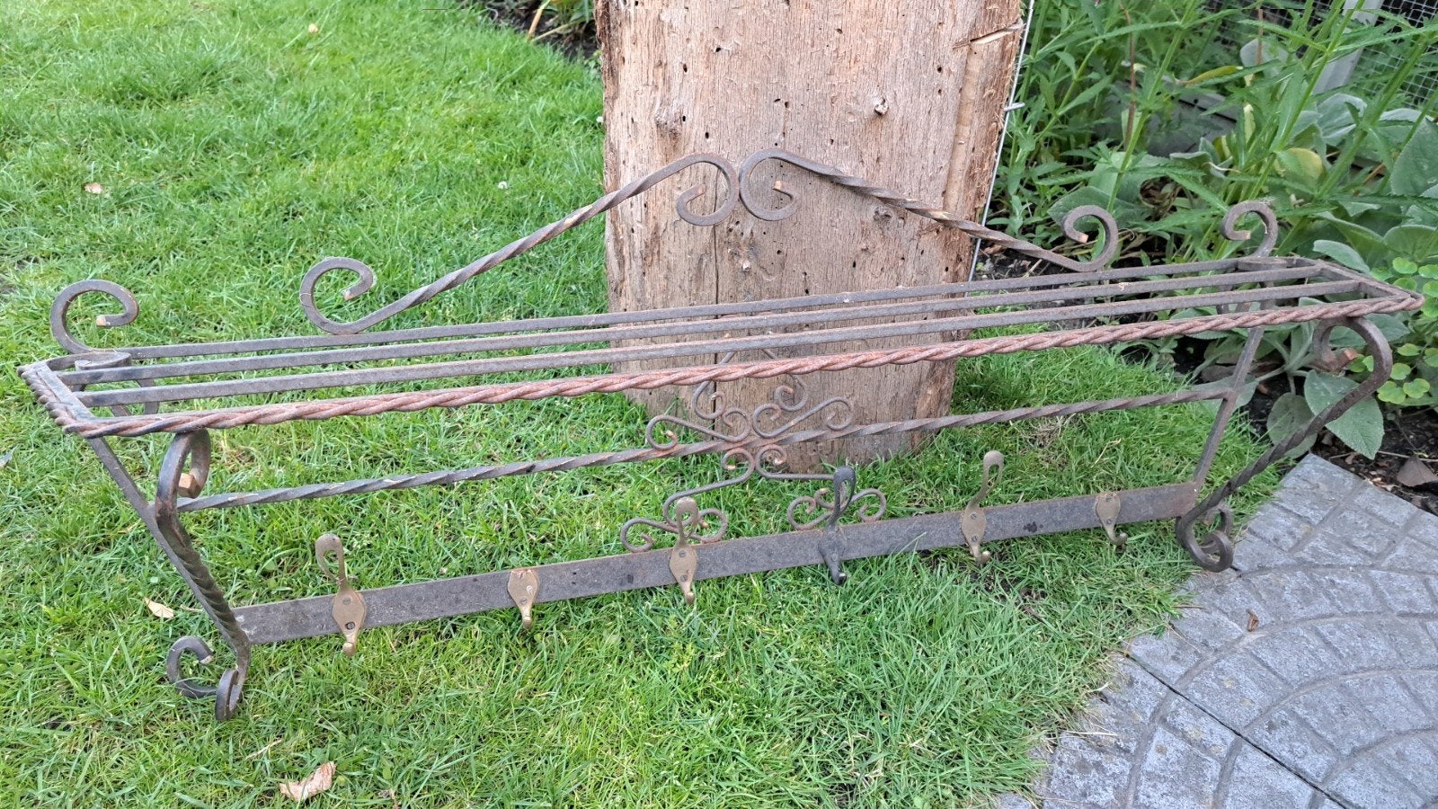 Authentieke ijzeren kapstok, Tuin en Terras, Ophalen of Verzenden, Gebruikt, Metaal