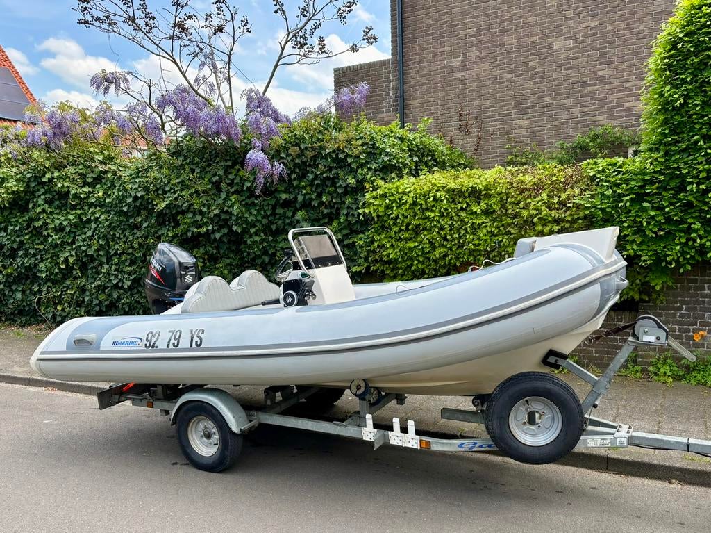 Nimarine MX 410 RIB Hypalon met 30 pk Suzuki – vaarklaar!, Watersport en Boten, Ophalen, Gebruikt, Benzine, Nimarine