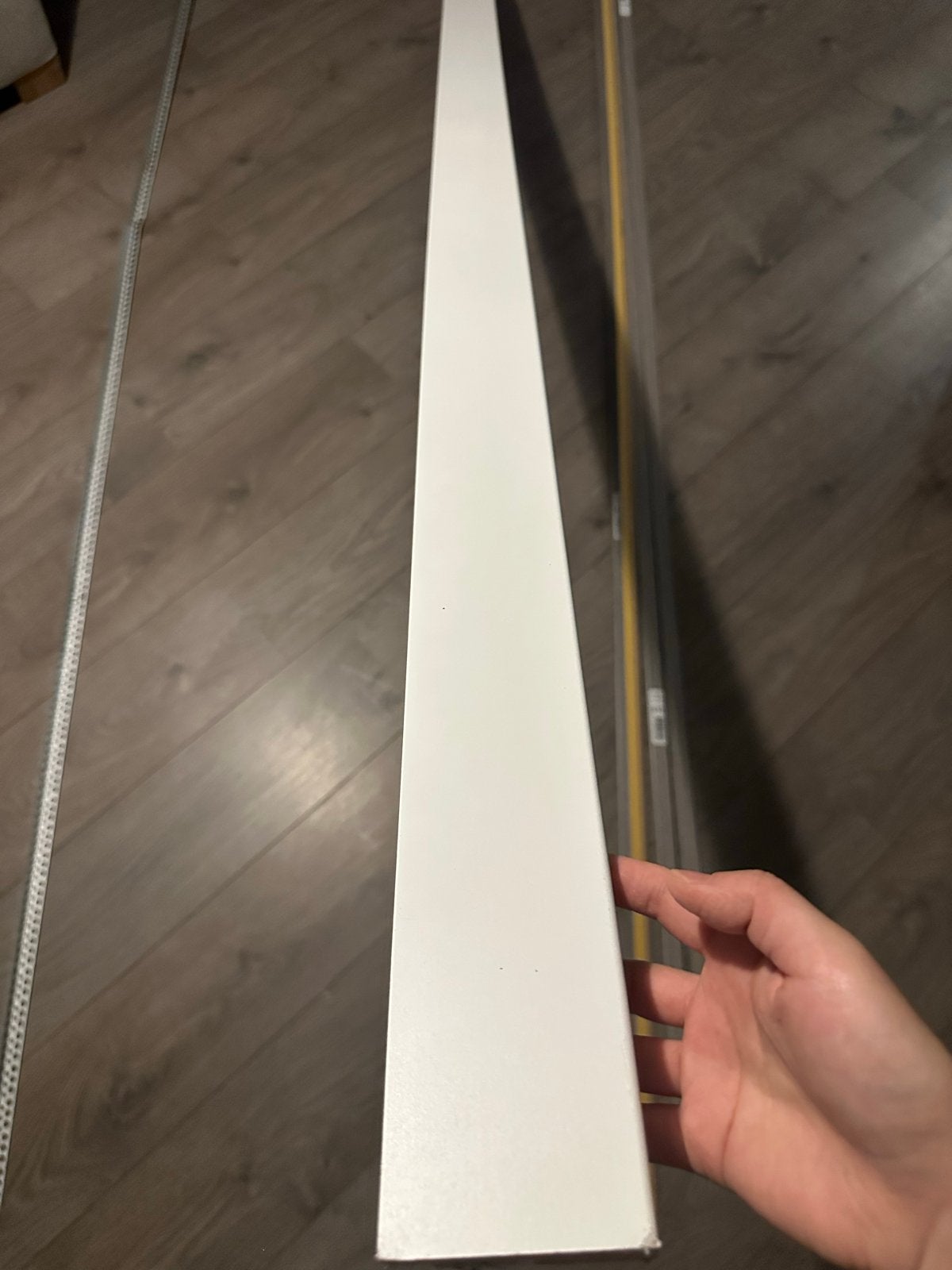 Witte MDF plint - nieuw, Ophalen, Zo goed als nieuw, Mdf, 200 tot 250 cm