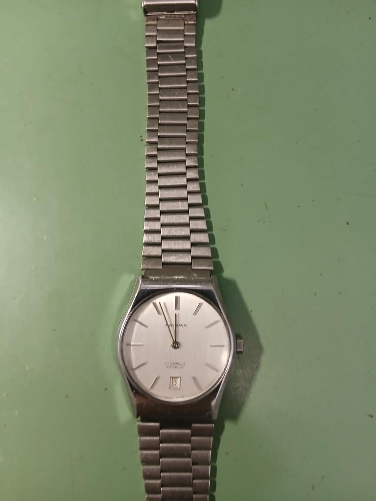 Prisma horloge handopwinder., Ophalen of Verzenden, Zo goed als nieuw, Staal, Overige merken