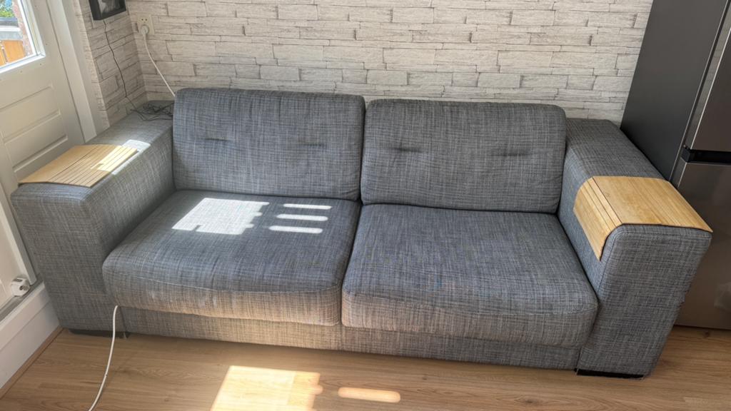 Gratis mooie nette bank, moet met spoed weg!, Ophalen, Gebruikt, Tweepersoons, 75 tot 100 cm