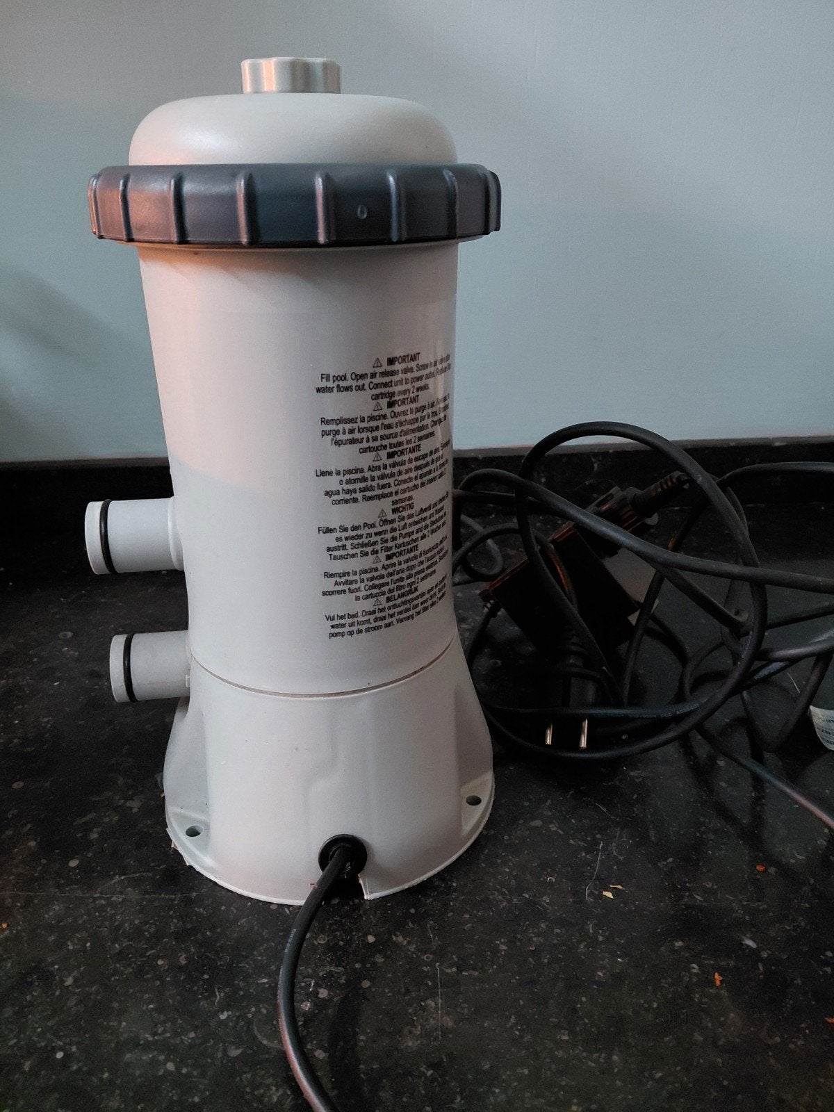 Intex Krystal Clear filterpomp met nieuw filter, Ophalen of Verzenden, Gebruikt, Zwembadpomp