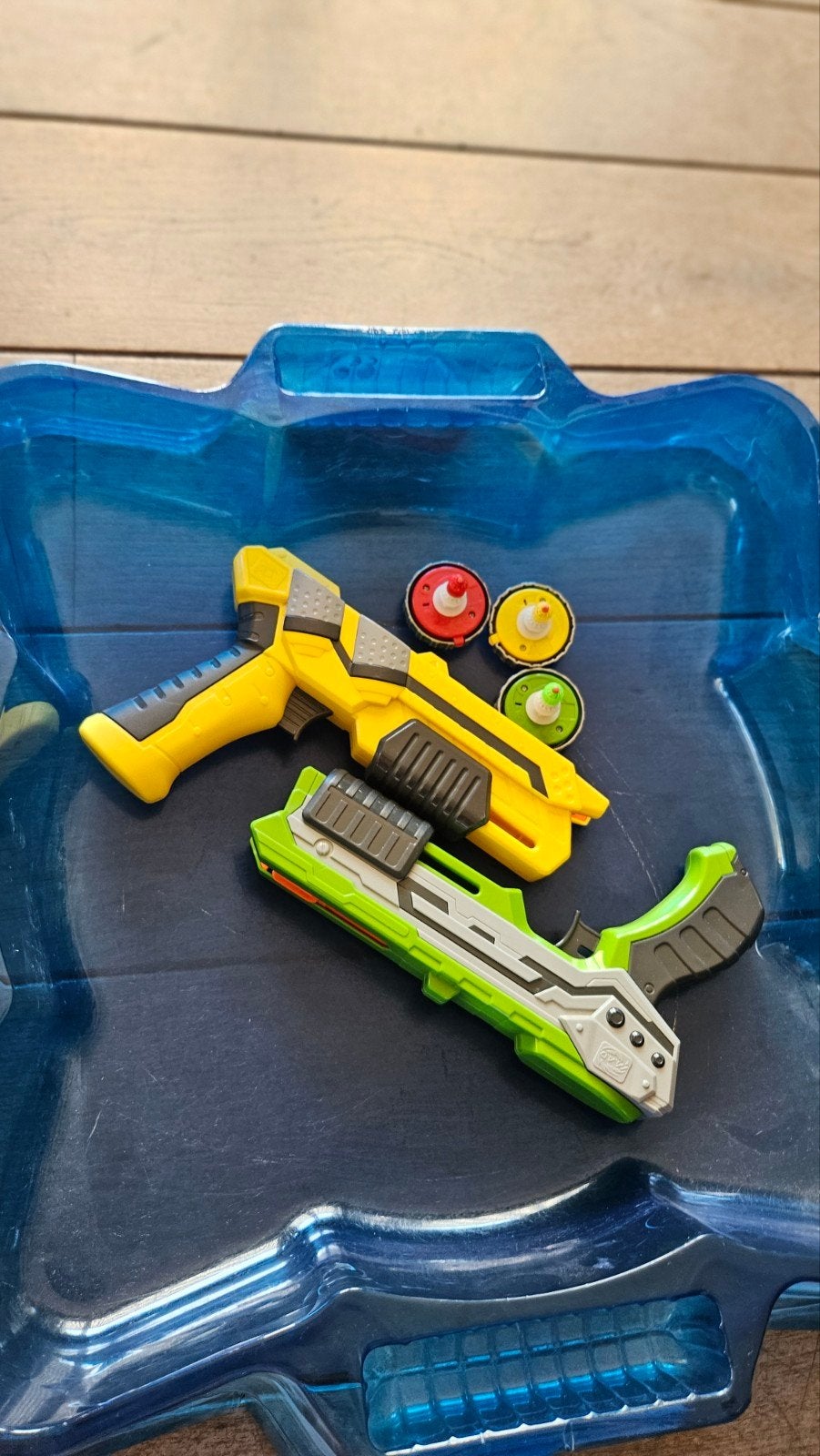 Spinner M.A.D. set met 2 blasters en arena, Ophalen of Verzenden