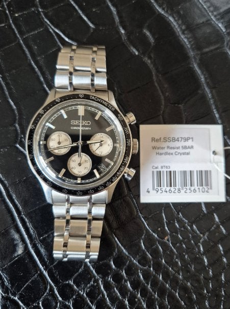 Seiko Chronograaf Reverse Panda, Verzamelen, Ophalen of Verzenden, Zo goed als nieuw