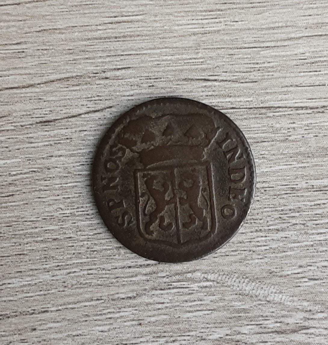 Gelria Duit 1755 - Koperen Provinciale Munt, Ophalen of Verzenden, Vóór koninkrijk, Losse munt