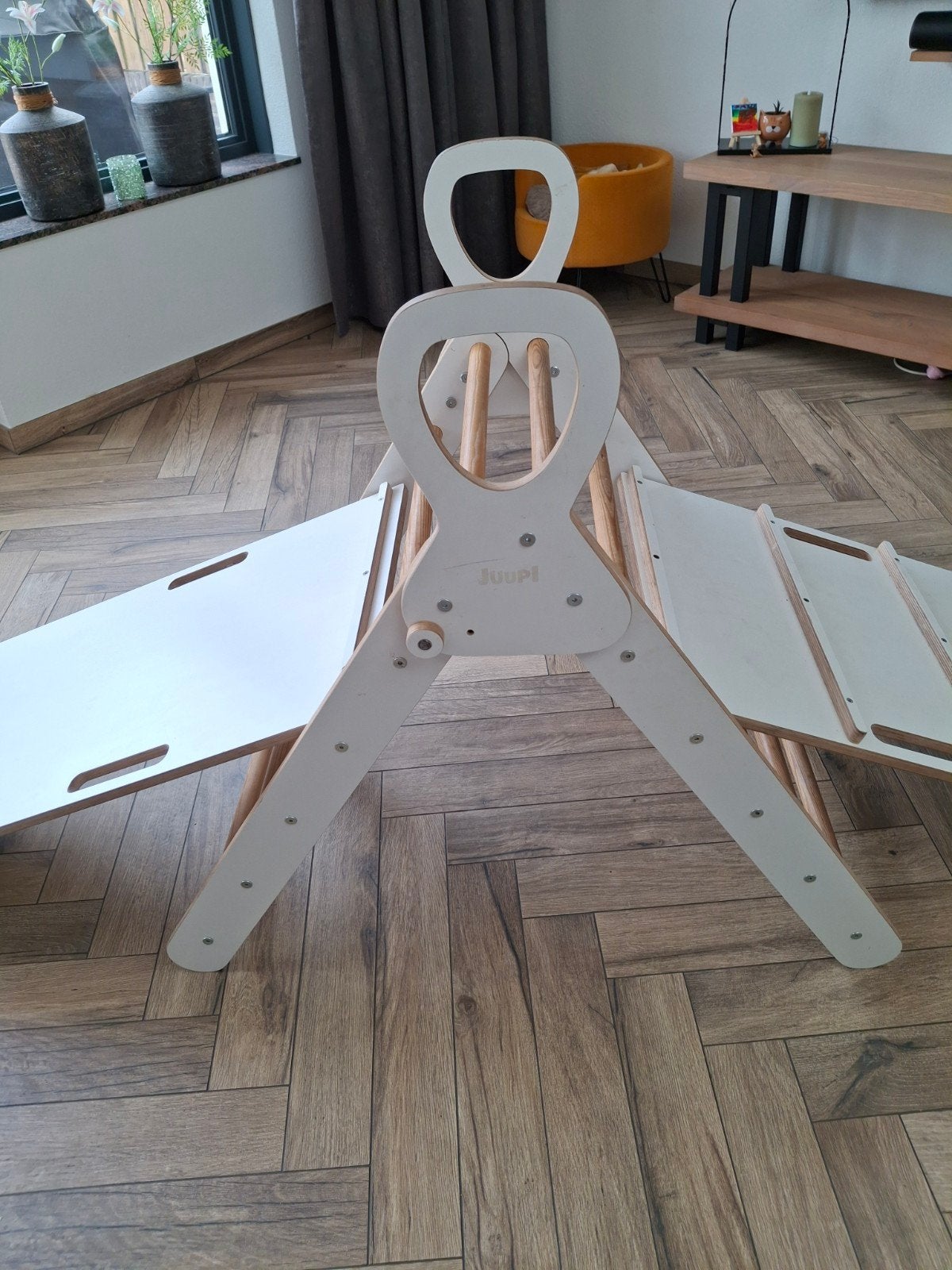 Glijbaan binnen, Ophalen