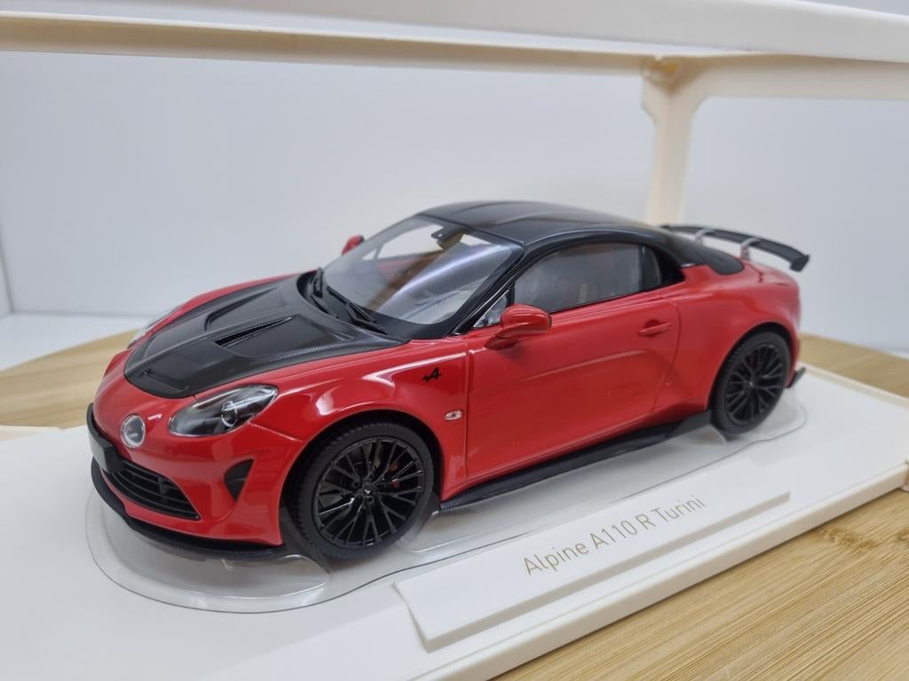 Norev (Renault) Alpine A110 R Turini Rood/Carbon 1:18, Auto, R, Nieuw, Norev