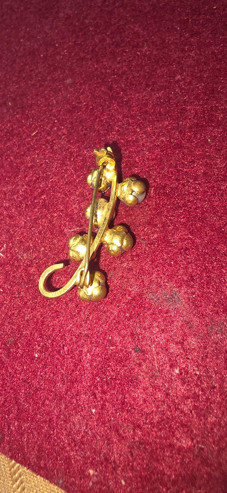 mooie broche, Ophalen of Verzenden, Zo goed als nieuw, Goud, Overige materialen