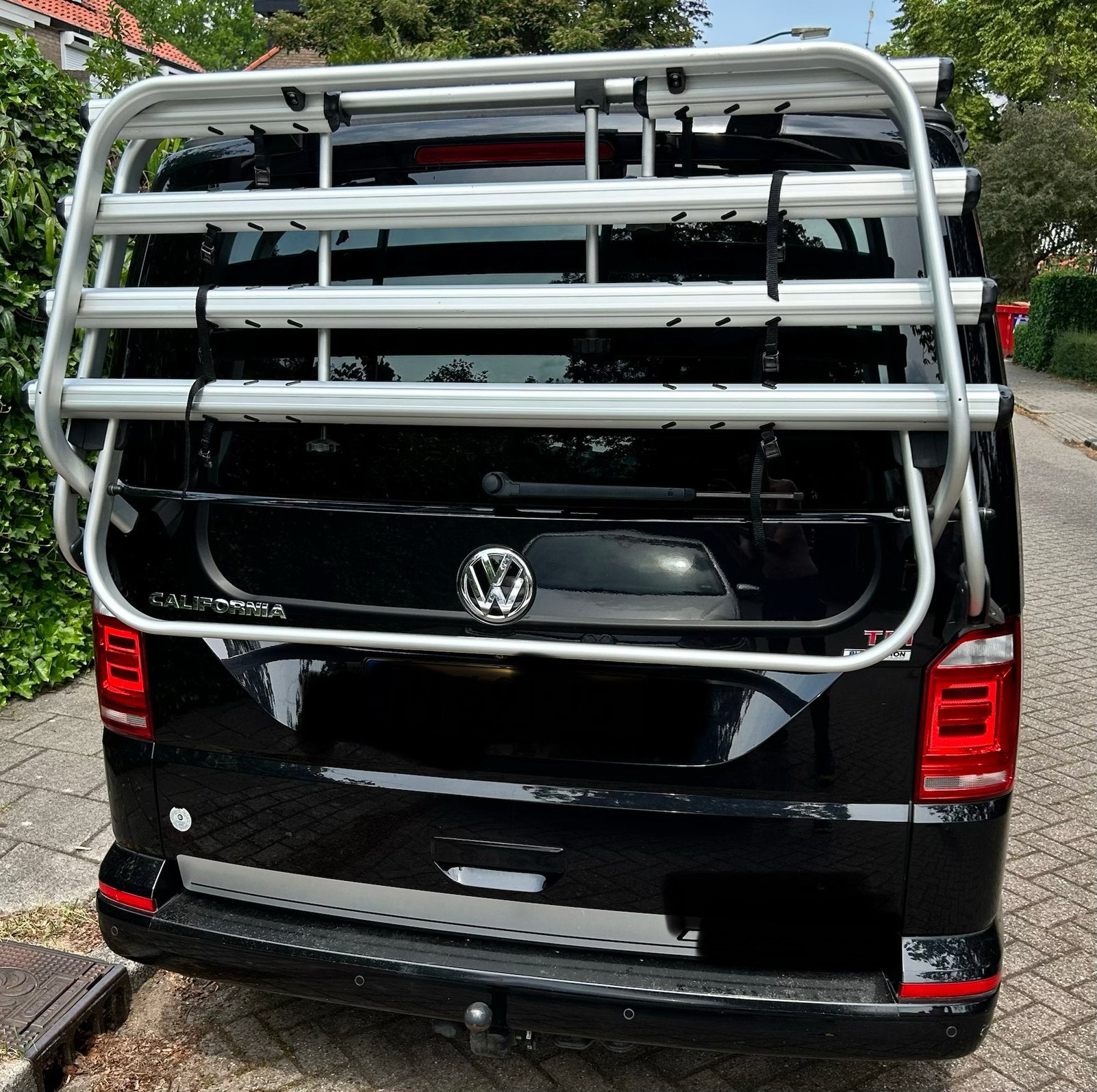 Originele fietsendrager Volkswagen T6/T6.1, 3 fietsen of meer, Brede banden, Zo goed als nieuw, Achterklepdrager