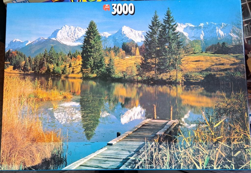 Ravensburger Legpuzzel 3000 Stukjes - Berglandschap Meer, Hobby en Vrije tijd, Denksport en Puzzels, Ophalen, Meer dan 1500 stukjes