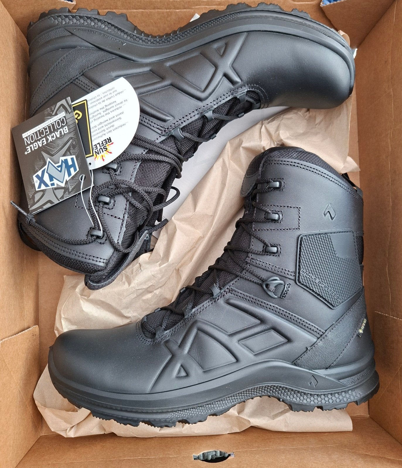 HAIX Black Eagle Tactical 2.0 GTX high/black - Maat 43, HAIX, Zwart, Boots, Nieuw
