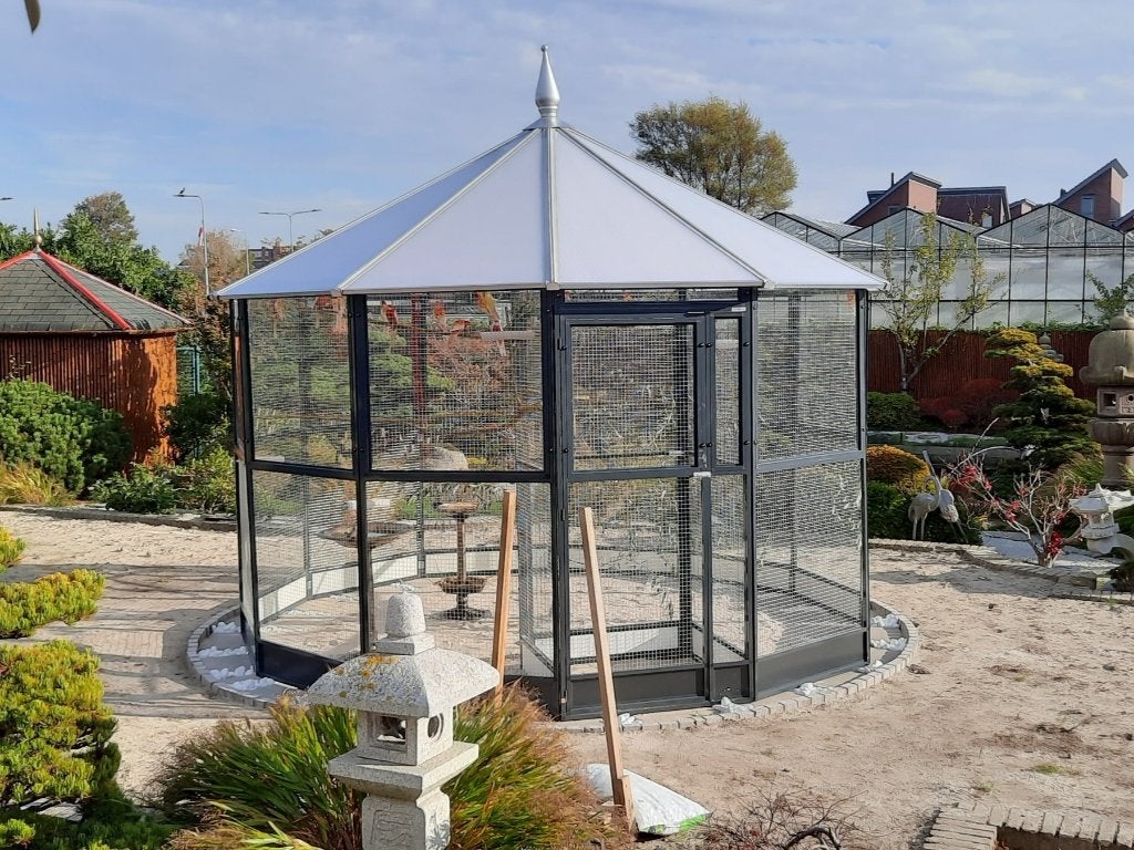 Volière Wassenaar | Maatwerk | Duurzame materialen, Dieren en Toebehoren, Ophalen of Verzenden, Nieuw, Aluminium, Volière
