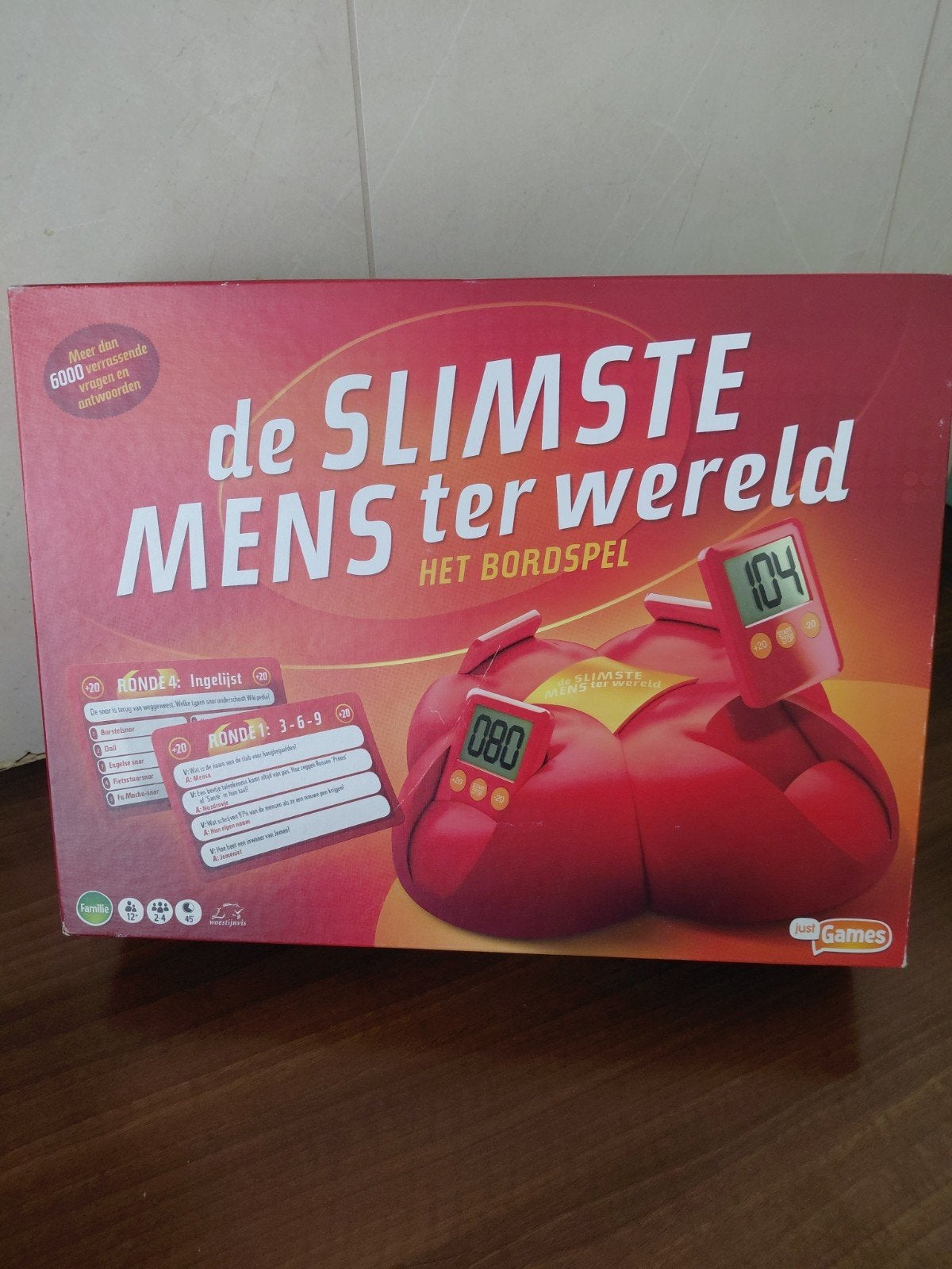 De Slimste Mens Ter Wereld, Drie of vier spelers, Ophalen of Verzenden, Nieuw, Just Games