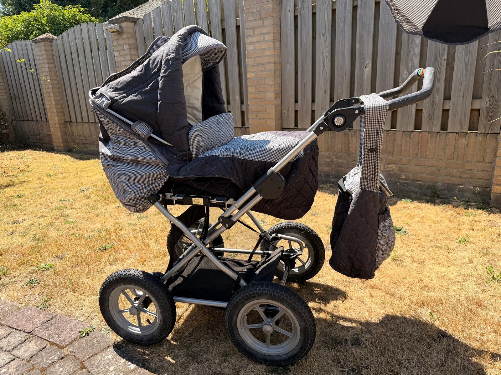 Teutonia combi kinderwagen, Gebruikt, Verstelbare duwstang, Combiwagen, Ophalen