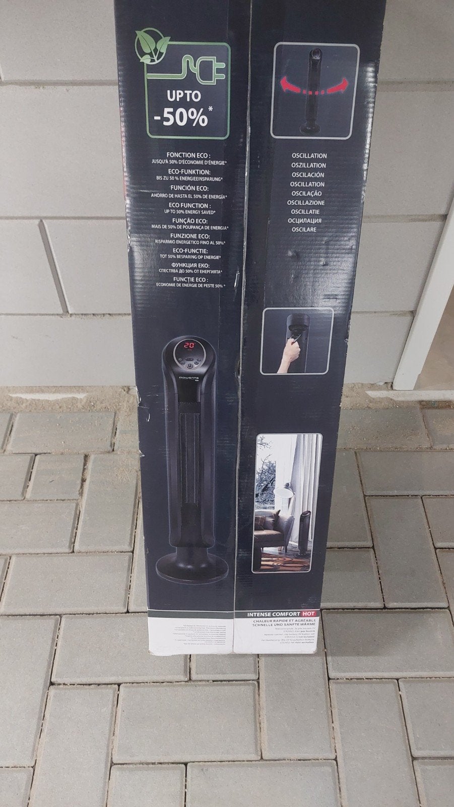 Rowenta elektro ventilator kacheltje met afstandsbediening 3, 30 tot 80 cm, Kachel, Minder dan 60 cm, Ophalen of Verzenden