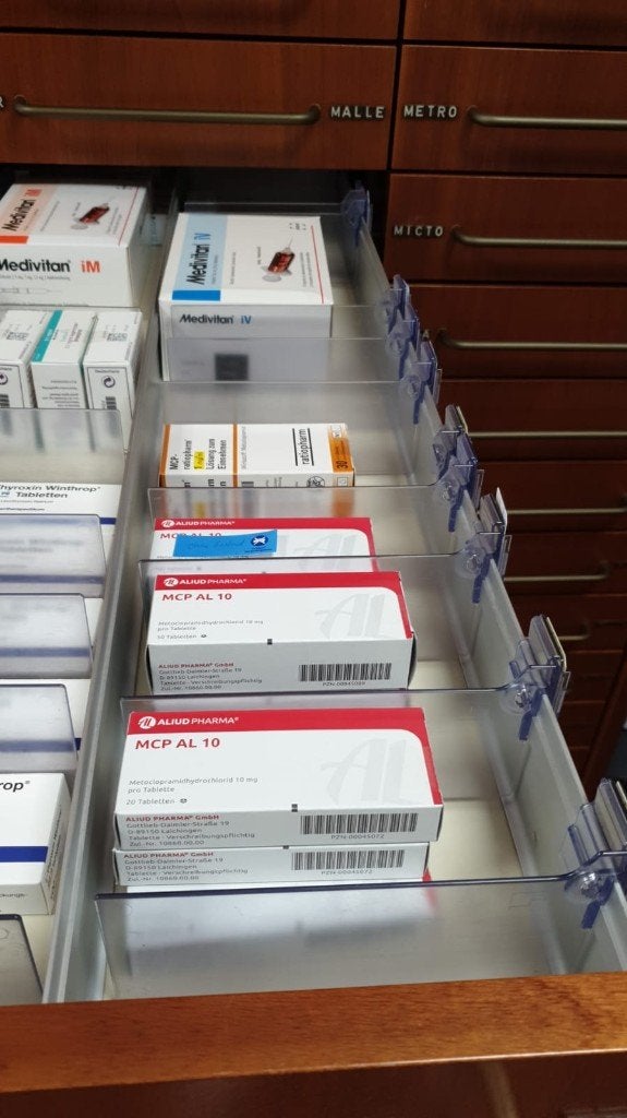 Dwarsverdeler Schuifstekkerverdeler Kaartenzakjes Apotheek, Verzenden, 25 tot 50 cm, 50 tot 100 cm, Minder dan 100 cm
