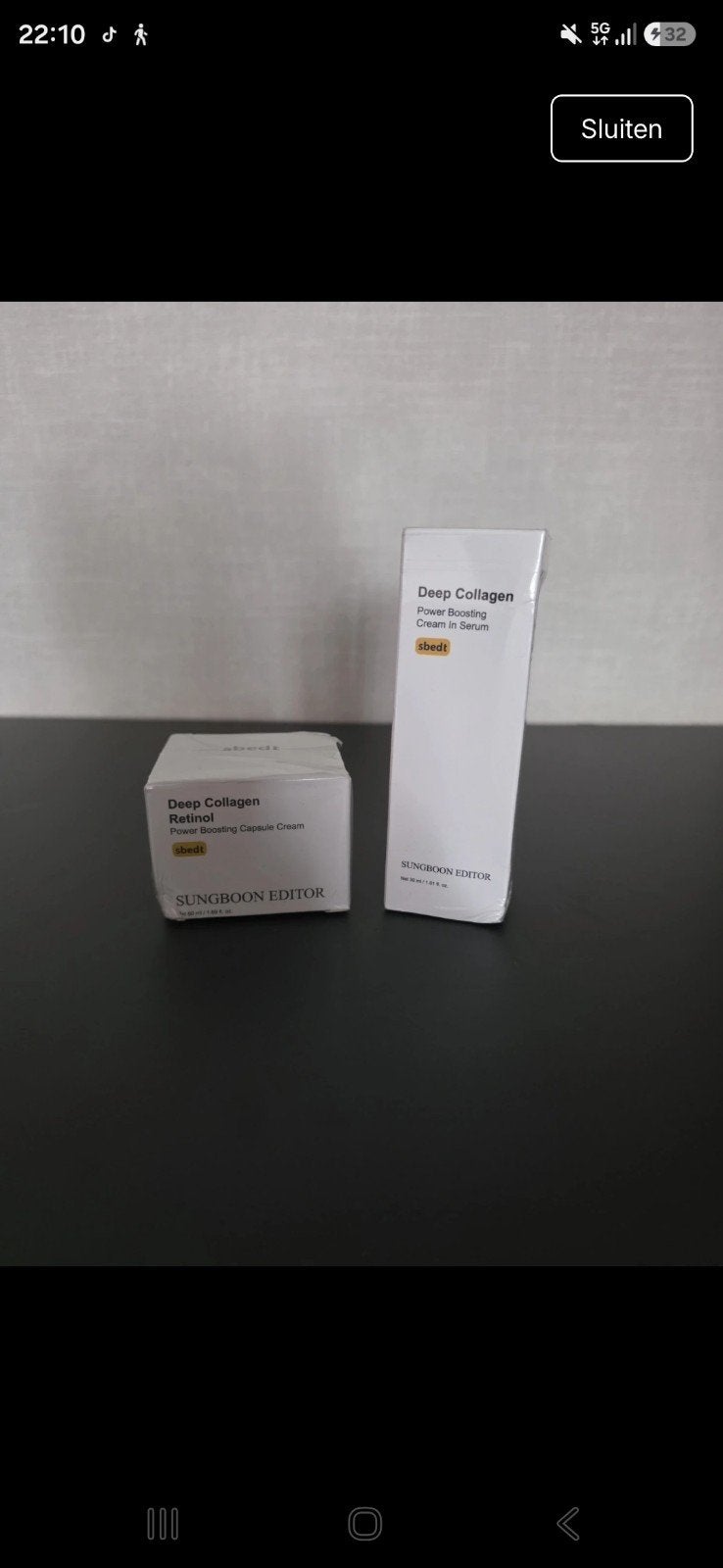 Sungboon Editor Deep Collagen Retinol & Cream in Serum, Sieraden, Tassen en Uiterlijk, Uiterlijk | Gezichtsverzorging, Ophalen of Verzenden