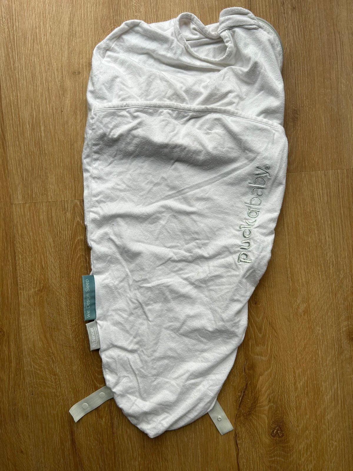 Slaapzak Puckababy piep tencel wit, Gebruikt, Puckababy, Ophalen of Verzenden, Slaapzak