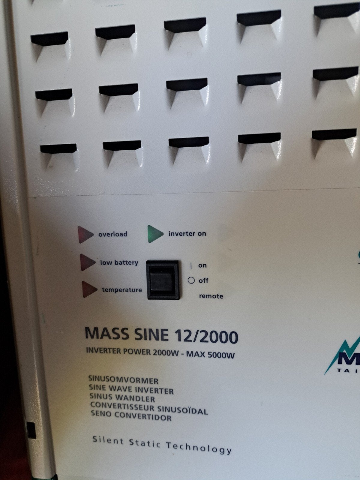 Mastervolt omvormer 2000, Ophalen of Verzenden, Gebruikt