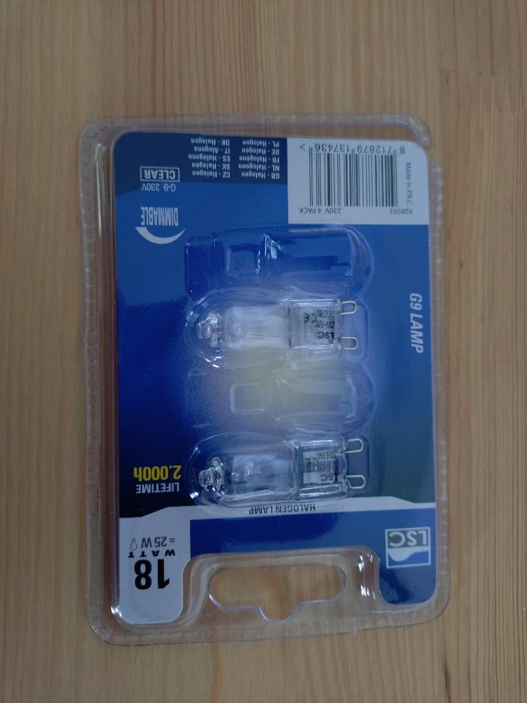2 G9 lampjes, Huis en Inrichting, Lampen | Losse lampen, Led-lamp, Minder dan 30 watt, Nieuw, Bipin of Steekvoet