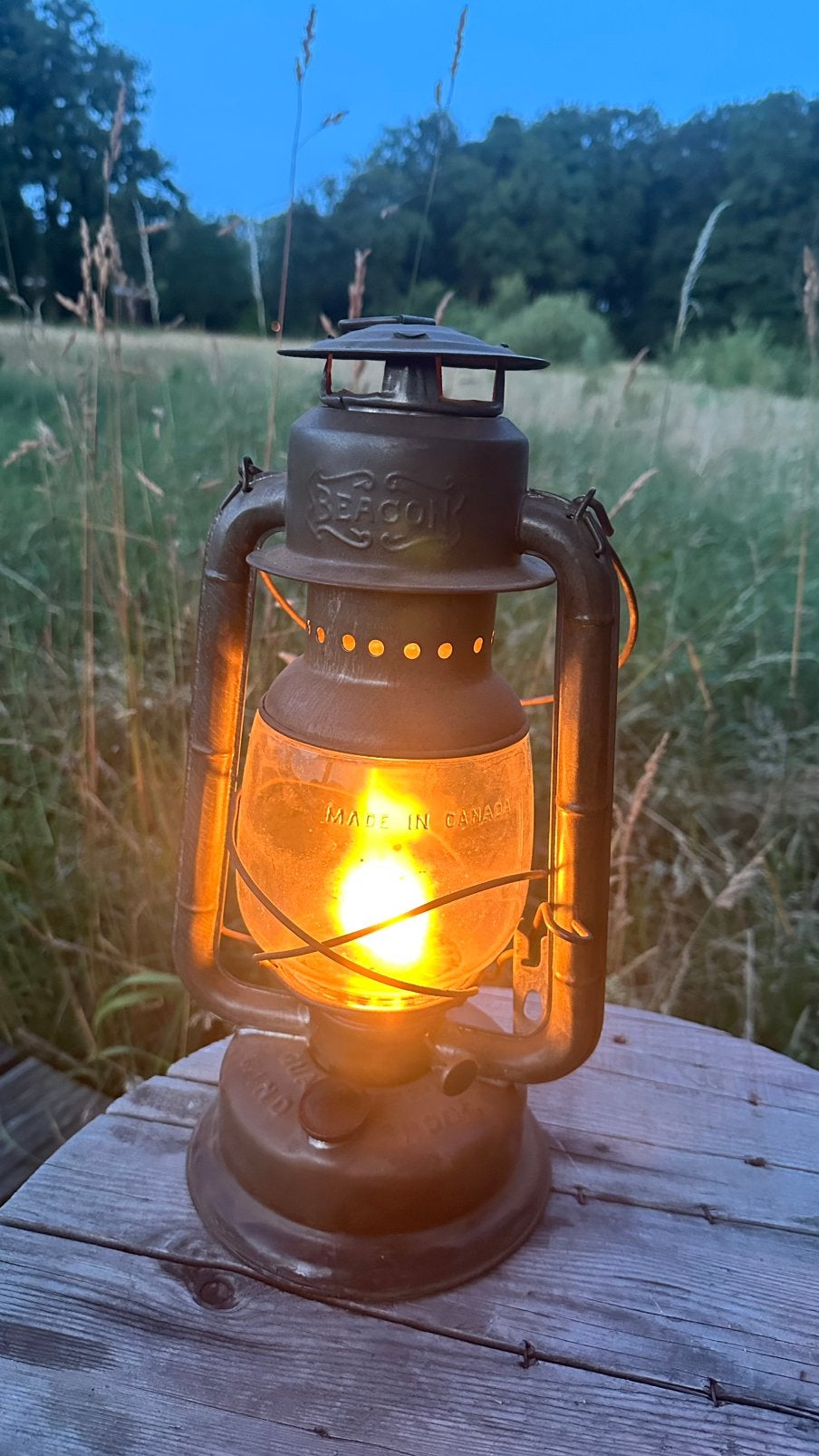 Unieke Vintage GSW Beacon Stormlantaarn (1927-1950) Brandend, Ophalen of Verzenden