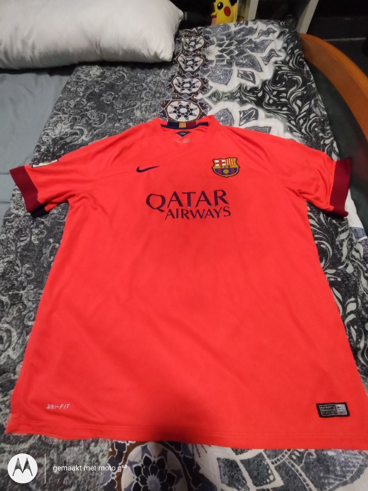 FC Barcelona Uit Shirt 2014/2015 XXL, Kleding | Heren, Nike, Maat 56/58 (XL), Oranje, Ophalen of Verzenden