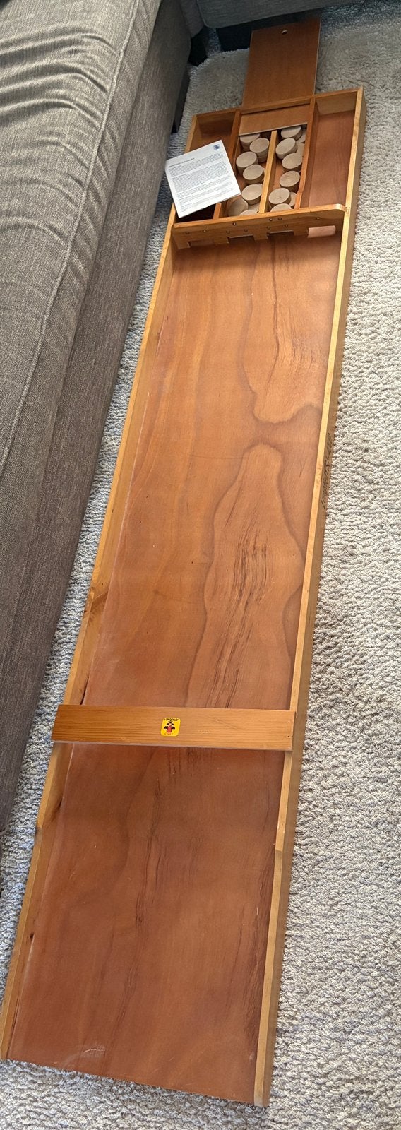 Longfield 2 meter sjoelbak, Ophalen, Zo goed als nieuw
