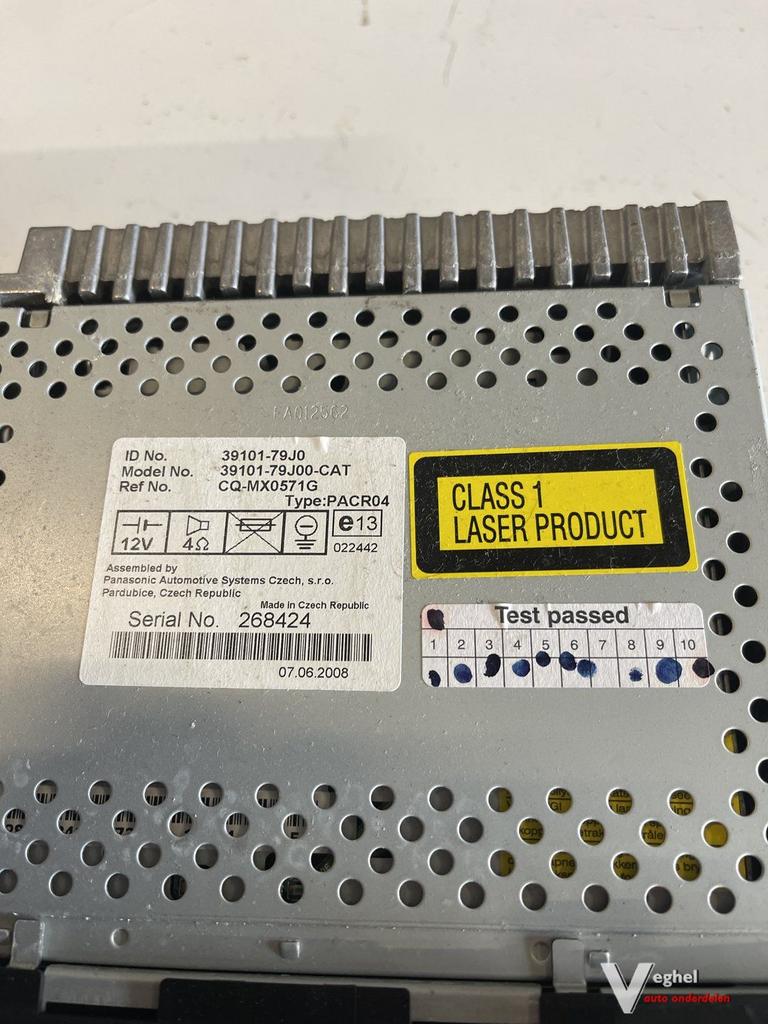 Fiat sedici 2008 Suzuki sx4 2008 radio cd, Auto diversen, Autoradio's, Ophalen of Verzenden, -, -, -