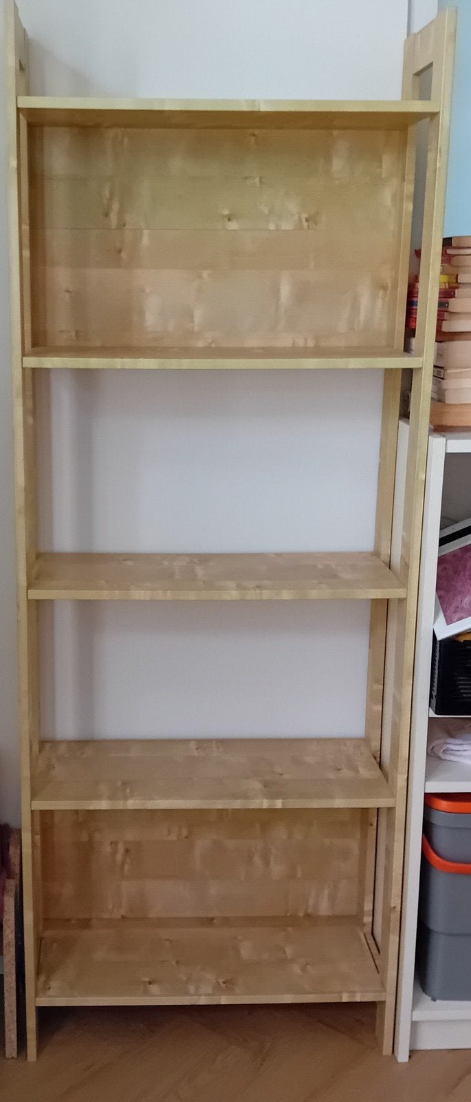 IKEA LAIVA Boekenkast - Berken effect, Ophalen, Met plank(en), Gebruikt, 50 tot 100 cm