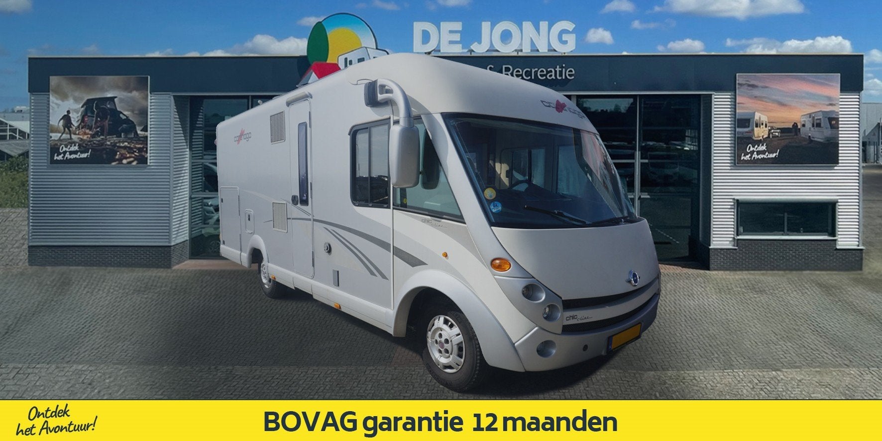 Carthago Chic C - Line 4.2 Fiat (bj 2009), Caravans en Kamperen, Campers, Integraal, TV, 6 tot 7 meter, Bedrijf